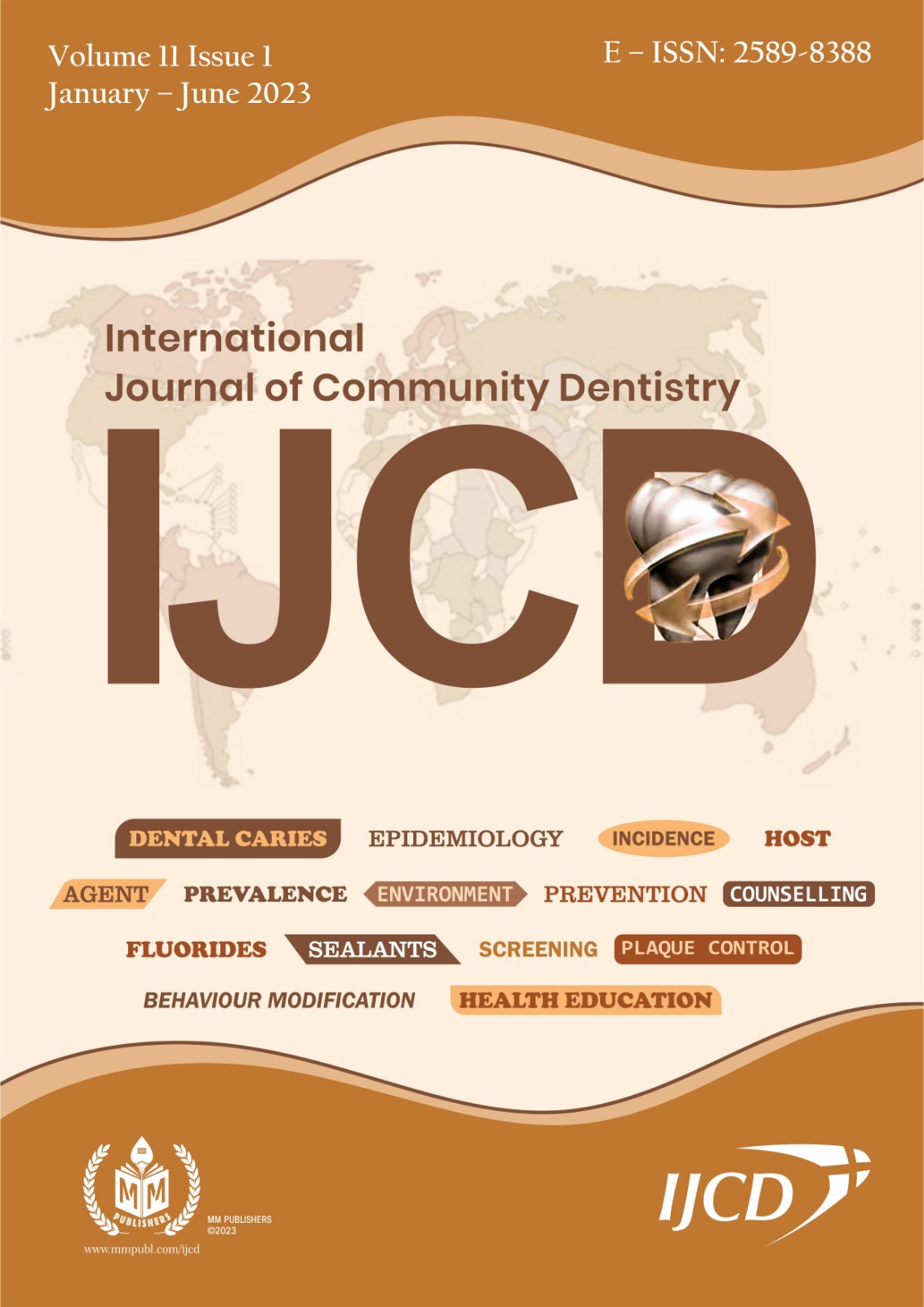 					View Vol. 11 No. 1 (2023):  International Journal of Community Dentistry
				