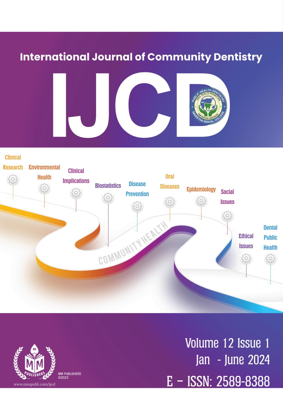 					View Vol. 12 No. 1 (2024): International Journal of Community Dentistry
				