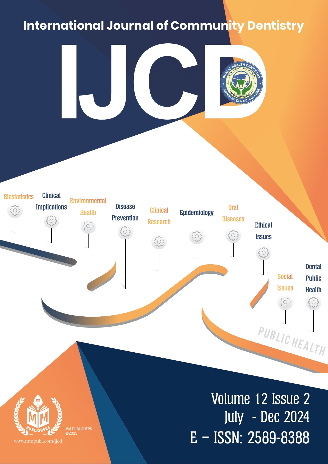 					View Vol. 12 No. 2 (2024): International Journal of Community Dentistry
				