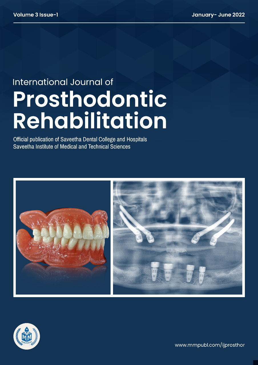 International Journal of Prosthodontic Rehabilitation